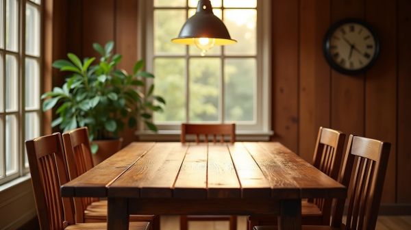 Choisir une table salle à manger bois massif pour un intérieur chaleureux