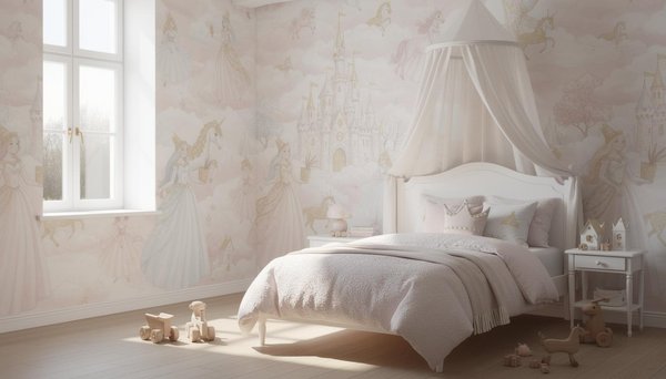 Le papier peint princesse pour une chambre de rêve en 2026 : la tendance enfant
